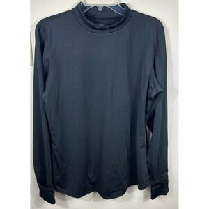 ClimateRight Cuddl Duds Plush Warmth Black Long Sleeve Top Women's XL Base Layer